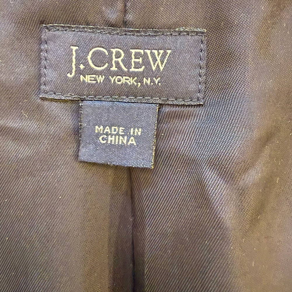 J. Crew Ludlow Italian Worsted Wool Sports Coat Blazer Charcoal Men’s Size 44 - Picture 5 of 10